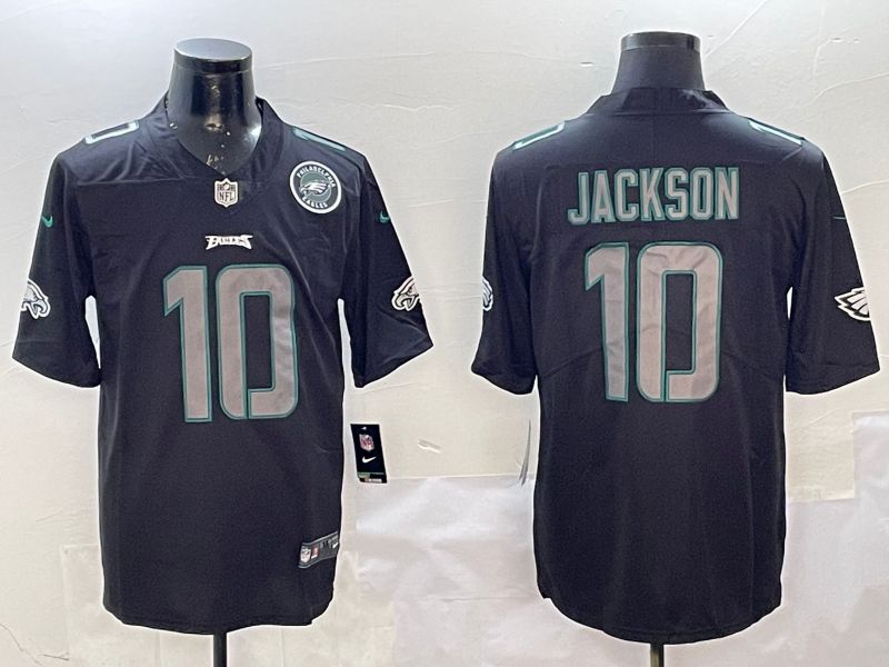 Men Philadelphia Eagles #10 Jackson 2025 Nike Fashion Impact Black Limited NFL Jersey style 4->philadelphia eagles->NFL Jersey